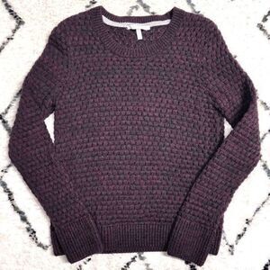 Victoria’s Secret Sweater Purple Marled Knit Cozy 100% Cotton Medium